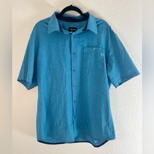 Marmot Light Blue Short-Sleeve Button-Up Shirt